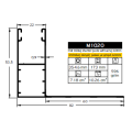 Οδηγός / Κανάλι Ρολού M1020 – Λευκό 9016 – 6,5m – Alumil