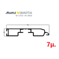 Κατωκάσι γκαραζόπορτας M1026– Λευκό 9016 – 7m – Alumil