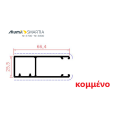 Οδηγός / Κανάλι Ρολού M1030 – Λευκό 9016 – κομμένος στα μέτρα σας – Alumil
