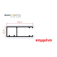 Οδηγός / Κανάλι Ρολού M1030 – Λευκό 9016 – κομμένος στα μέτρα σας – Alumil