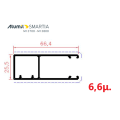 Οδηγός / Κανάλι Ρολού M1030 – Λευκό 9016 – 6,6m – Alumil