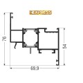 Φύλλο European Groove M11434 σειράς Μ11000 Smartia Alumil 6m σε χρώμα λευκό 9016