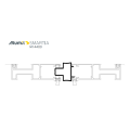 Μπινί M14254 σειράς Μ14400 Alumil 6m σε χρώμα λευκό 9016
