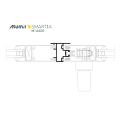 Μπινί M14407 σειράς Μ14400 Alumil 5m σε χρώμα λευκό 9016