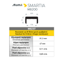 Κουπαστή για κάγκελα M8237M σε χρώμα 7016 STRUCTURA 6m Alumil