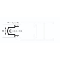 Μπινί Μ9004 σειράς Μ9050 Comfort Alumil 6m σε χρώμα λευκό 9016