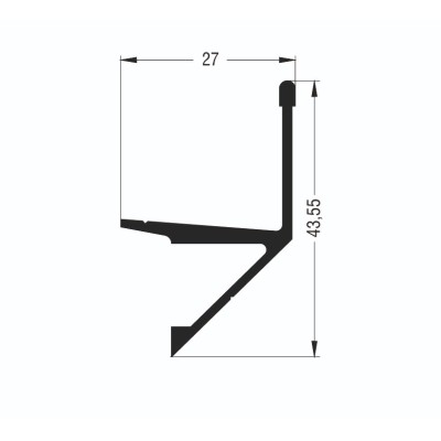 Νεροσταλακτης M9012 σειράς Μ9050 Comfort Alumil σε χρώμα λευκό 9016