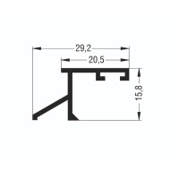 Πρόσθετο M9014 σειράς Μ9050 Comfort Alumil σε χρώμα λευκό 9016