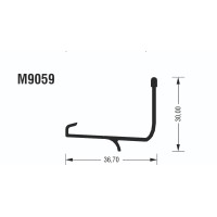 Πρόσθετο M9059 σειράς Μ9050 Comfort Alumil σε χρώμα λευκό 9016