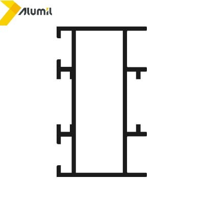 Κάσα Πλευρική Φυσσούνας M9833 σειράς M9800 Alumil 6m σε χρώμα λευκό 9016