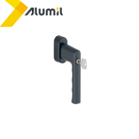 Λαβή standrard με κλειδί secuforte, με καρέ 20-30mm σε χρώμα μαύρο