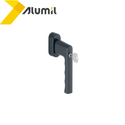 Λαβή standrard με κλειδί secuforte, με καρέ 20-30mm σε χρώμα μαύρο