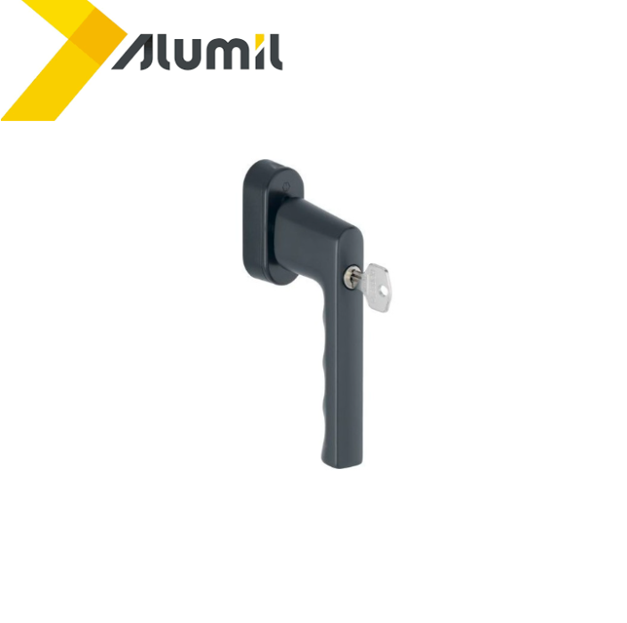 Λαβή standrard με κλειδί secuforte, με καρέ 20-30mm σε χρώμα μαύρο