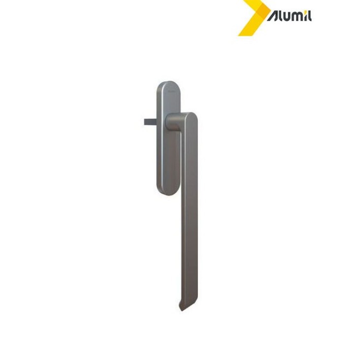 Λαβή μεγάλη 252mm ανασυρόμενου ,με καρε 10x10mm, logo Alumil τιτάνιο F9 3801814767
