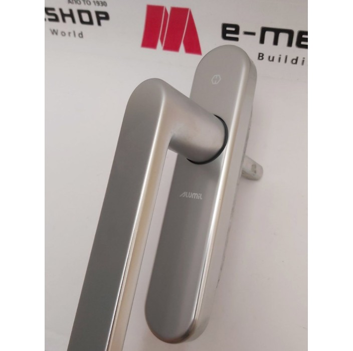 Λαβή μεγάλη 252mm ανασυρόμενου ,με καρε 10x10mm, logo Alumil τιτάνιο F9 3801814767