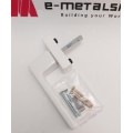 Λαβή μικρή 137mm, με καρέ 7x7 Toulon Alumil λευκή F9016 3803937102