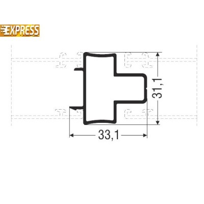 Μπινί M14254 Smartia Alumil 6m σε χρώμα καφέ 8014