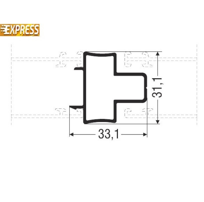 Μπινί M14254 Smartia Alumil 6m σε χρώμα καφέ 8014