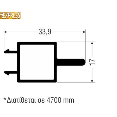 Μπινί M14637 Smartia Alumil 4.7m σε χρώμα λευκό 9016