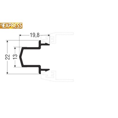 Μπινί M9004 σειράς Μ9200 Comfort Alumil 6m σε χρώμα λευκό 9016