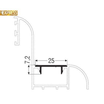 Πρόσθετο M9010 σειράς Μ9200 Comfort Alumil 5m σε χρώμα καφέ 8014