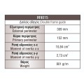 Διπλός οδηγός M9015 σειράς Μ9050 Comfort Alumil σε χρώμα λευκό 9016