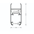 Φύλλο M9052 σειράς Μ9050 Comfort Alumil 6m σε χρώμα λευκό 9016