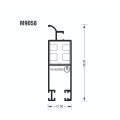 Φύλλο M9058 σειράς Μ9050 Comfort Alumil σε χρώμα λευκό 9016