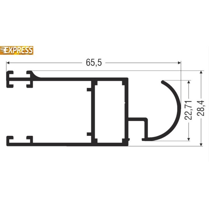 Φύλλο M9228 Alumil 6m σε χρώμα λευκό 9016