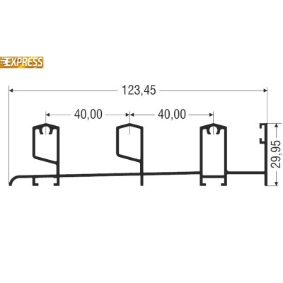 Κάσα τζάμι/σίτα/παντζούρι M9238 σειράς Μ9200 Comfort Alumil 6m σε χρώμα λευκό 9016
