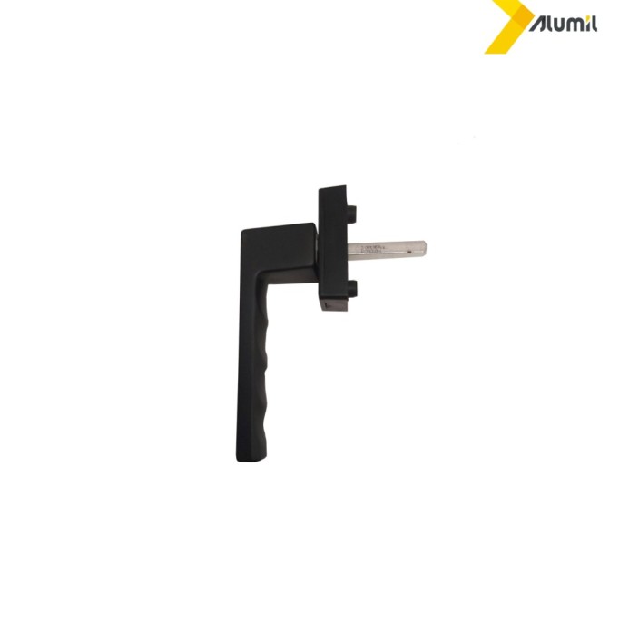 Λαβή μικρή 137mm, με καρέ 7x7 Toulon Alumil μαύρο ματ 9714 3803937161