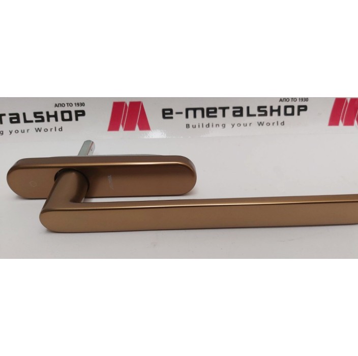 Λαβή μεγάλη 252mm ανασυρόμενου ,με καρε 10x10mm, logo Alumil  μπρονζέ 3801814707