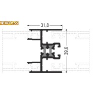Μπινί S360 σειράς S350 Smartia Alumil 6m σε χρώμα λευκό 9016