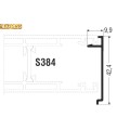Άγκιστρο S362 (για προφίλ 384) σειράς S350 Smartia Alumil 6m σε χρώμα λευκό 9016