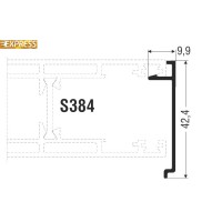 Άγκιστρο S362 (για προφίλ 384) σειράς S350 Smartia Alumil 6m σε χρώμα λευκό 9016