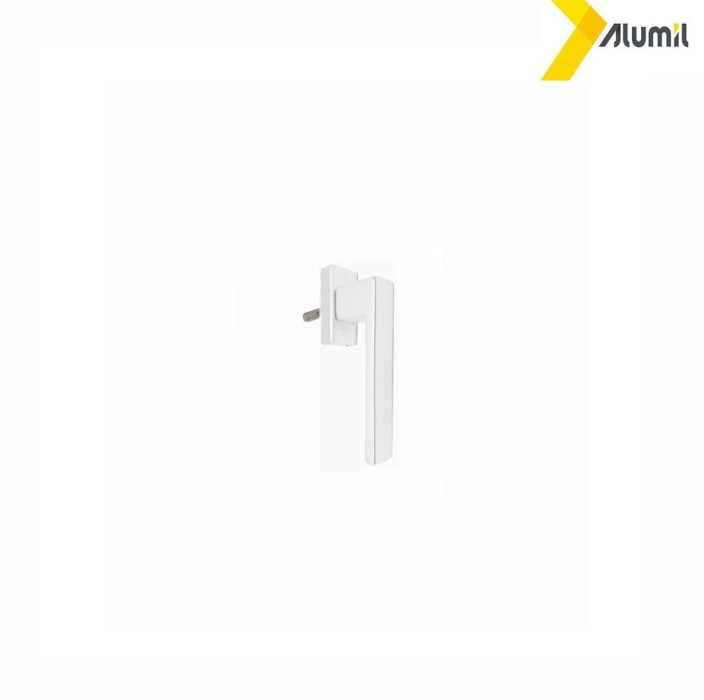 Λαβή μικρή 137mm, με καρέ 7x7 Toulon Alumil λευκή F9016 3803937102