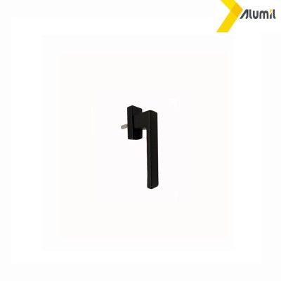 Λαβή μικρή 137mm, με καρέ 7x7 Toulon Alumil μαύρο ματ 9714 3803937161