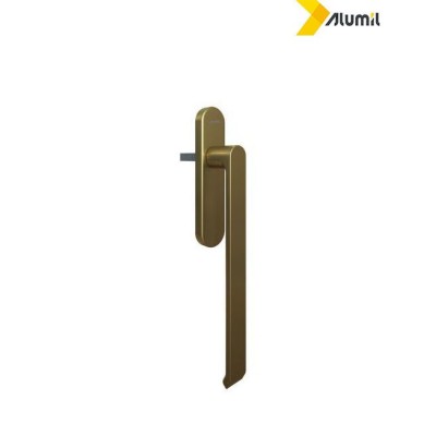 Λαβή μεγάλη 252mm ανασυρόμενου ,με καρε 10x10mm, logo Alumil  μπρονζέ 3801814707