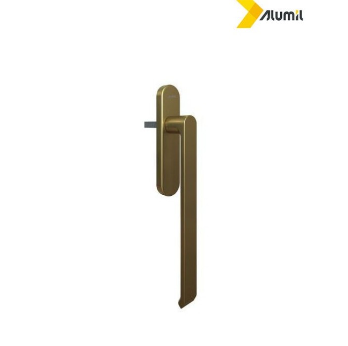 Λαβή μεγάλη 252mm ανασυρόμενου ,με καρε 10x10mm, logo Alumil  μπρονζέ 3801814707