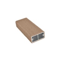 Προφίλ αλουμινίου Woodalux 32x60 με επικάλυψη συνθετικού ξύλου 6μ. σε χρώμα Walnut  JK28