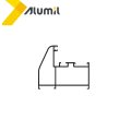 Κάσα ανοιγόμενου  M9430 σειράς Μ9400 Comfort Alumil 6m σε χρώμα λευκό 9016
