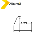 Κάσα ανοιγόμενου  M9430 σειράς Μ9400 Comfort Alumil 6m σε χρώμα λευκό 9016