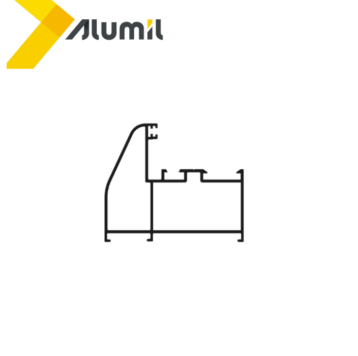 Κάσα ανοιγόμενου  M9430 σειράς Μ9400 Comfort Alumil 6m σε χρώμα λευκό 9016