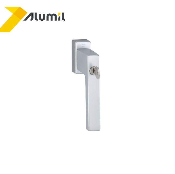 Λαβή Tilt before turn με καρέ 32mm σε χρώμα ασημί ανοδίωση Alumil 3803933233