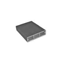 Προφίλ αλουμίου Woodalux 32x120  με επικάλυψη συνθετικού ξύλου 6μ. σε χρώμα CHARCOAL JK08