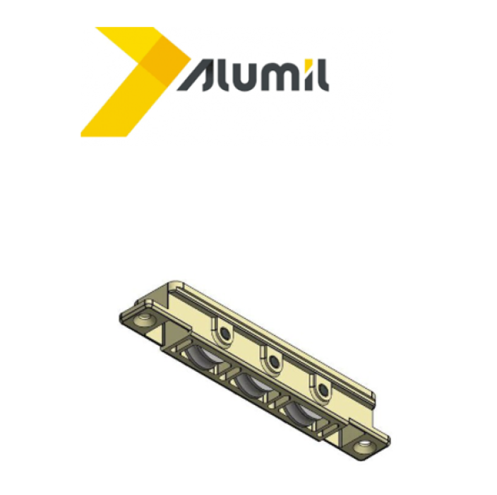 Ράουλο πλαστικό τριπλό M630/M12500 6000063000 Alumil
