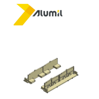 Σετ ταπών σύνδεσης οδηγoύ M630 Alumil 3110063100