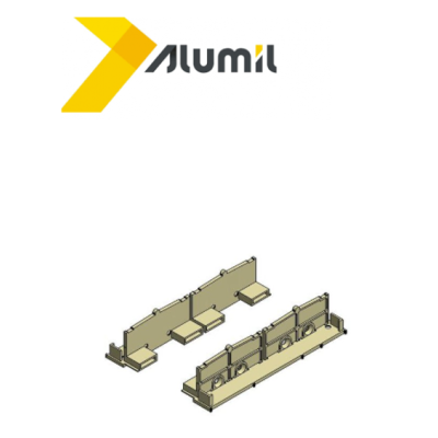 Σετ ταπών σύνδεσης οδηγoύ M630 Alumil 3110063100