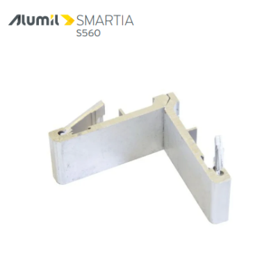 Γωνιά σύνδεσης μηχανική πρέσσας 11x29mm για οδηγό S592 της σειράς S560 1251128300 Alumil