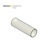 Επέκταση βαλβίδας απορροής R12x50 λευκή Alumil